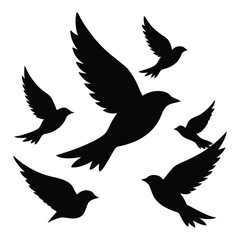 Obraz premium vector silhouette of dove