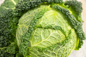 Fresh savoy cabbage