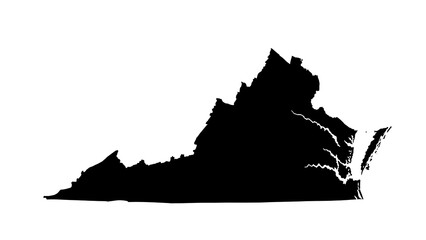 Fototapeta premium Black silhouette illustration on white background