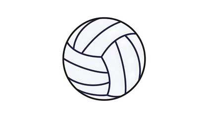 Volleyball vector illustration on white background