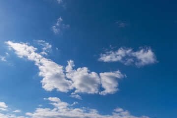 Fototapeta premium 冬の爽やか青空と輝く雲46