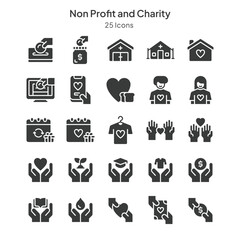 non profit and charity icon collections