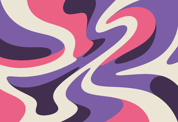 Obraz premium Vibrant Abstract Shapes in Bold Pink and Purple Tones Inspiring Dynamic Creativity and Modern Expression