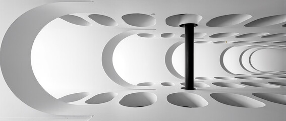 Exploring the captivating architecture of a modern white space