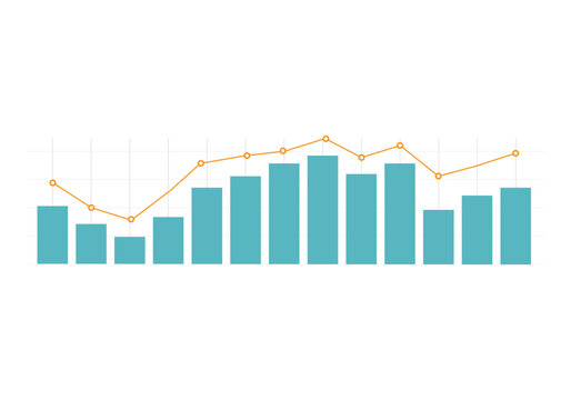 Graph displaying fluctuating data trends over time