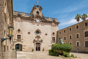 Memorial to Bishop Pere-Joan Campins at Santuario de Lluc Monastery