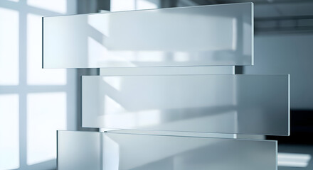 empty glass showcase