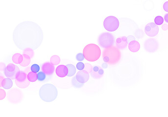 Purple Bokeh Light Overlay on Transparent Background
