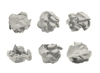 Crumpled balls of different paper,gritty dusty dotted effect