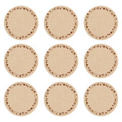 Gift Tags with Minimal Floral Illustration