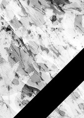 モノクロのノイズテクスチャ背景 斜線で区切られたクールなストリート風のモノトーン背景