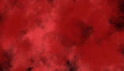 Abstract Bright Crimson and Ruby Red Watercolor Texture Background © MS