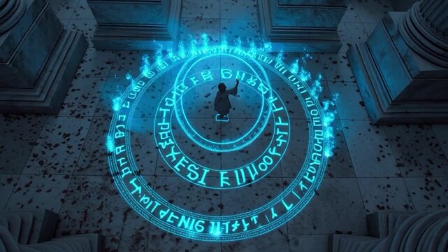 Mystical Ritual in Ancient Temple - A Spellbinding Visual Journey.