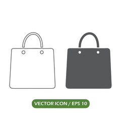 Shopping Bag Icons for Retail and E-commerce