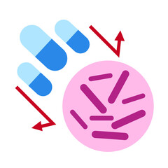mycobacterium tuberculosis infection disease concept. TB test, medicine treatment and Drug-Resistant