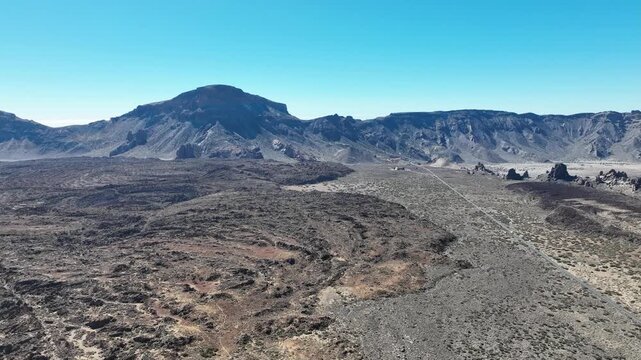 vue a&eacute;rienne du volcan Teide &agrave; Tenerife, archipel des canaries en Espagne