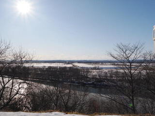 十勝太遺跡展望台から見た風景