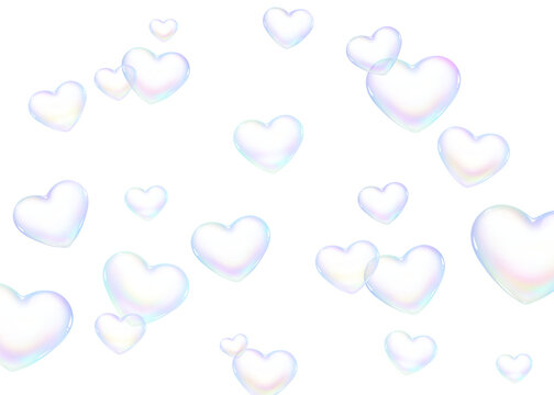  Heart-shaped soap bubbles