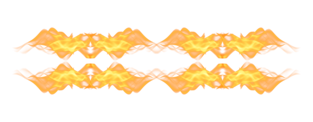 Fire and flames symmetric design formation