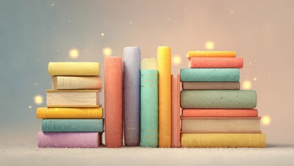 Educational Scholarship: Books glowing with light symbolizing opportunity and learning
