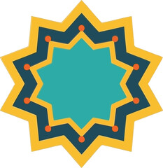 Ramadan star geometric ornament vector for Islamic holiday decoration