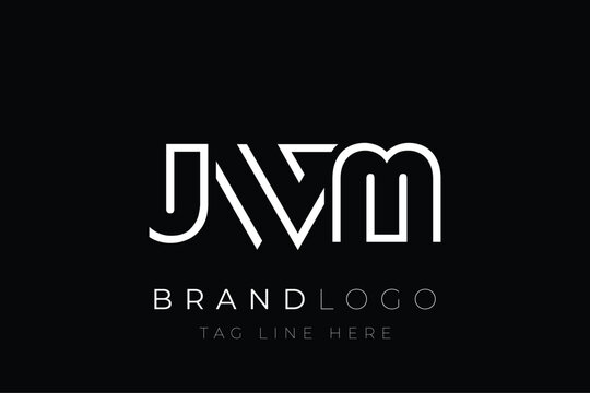 JWM abstract letter logo design. Modern Business Logo Design With Abstract Typography and Contemporary Style