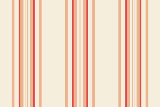 Gest seamless pattern texture, living room lines vertical vector. Mniform stripe fabric background textile in antique white and orange colors.