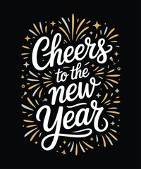 Obraz premium Cheers to the new year