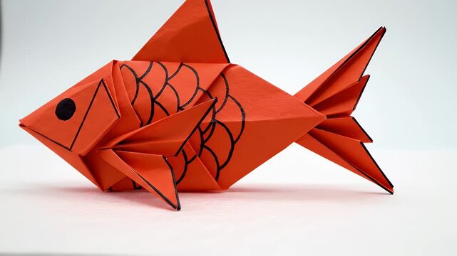 Step-by-Step Origami Fish Tutorial: Crafting Paper Animals with Precise Folding Techniques