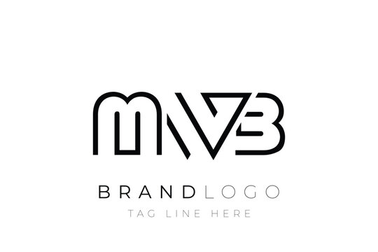 MWB abstract letter logo design. Modern Business Logo Design With Abstract Typography and Contemporary Style