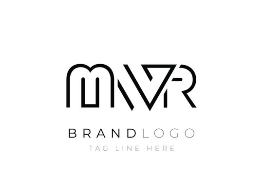 MWR abstract letter logo design. Modern Business Logo Design With Abstract Typography and Contemporary Style