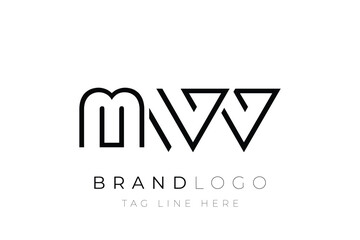 MWV abstract letter logo design. Modern Business Logo Design With Abstract Typography and Contemporary Style
