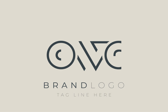OWC abstract letter logo design. Modern Business Logo Design With Abstract Typography and Contemporary Style
