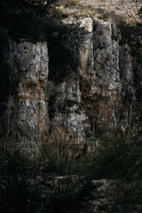 Gole Della Stretta Canyon Near Syracuse In Sicily: Dramatic Limestone Cliffs, Deep Rock Formations, And Mediterranean Vegetation In Rugged Natural Landscape