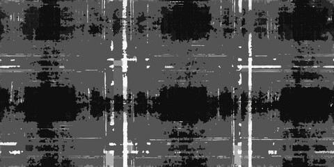 Obraz premium Abstract grayscale pattern with intersecting lines and rectangular shapes