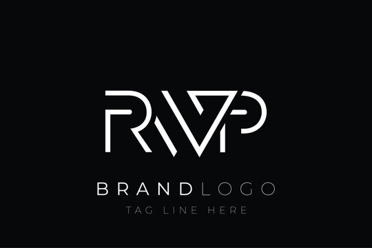 RWP abstract letter logo design. Modern Business Logo Design With Abstract Typography and Contemporary Style