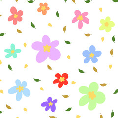 seamless pattern with flowers