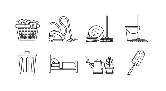 Essential cleaning tools for a tidy home