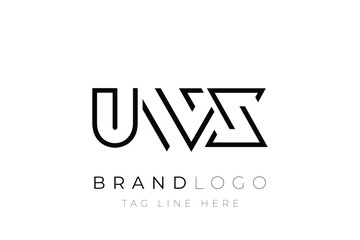 UWX abstract letter logo design. Modern Business Logo Design With Abstract Typography and Contemporary Style
