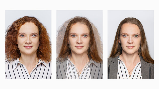  Morphing example - 2 people on a fake ID card