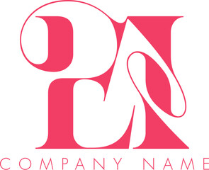 Abstract Initial Letter EI Logo Design.