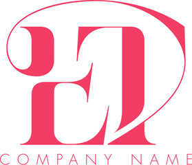 Abstract Initial Letter ET Logo Design.