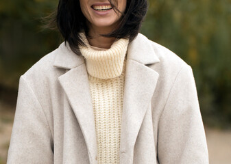 portrait of a young woman in autumn park. Autumn background. Life. Dream. Photo. People. 