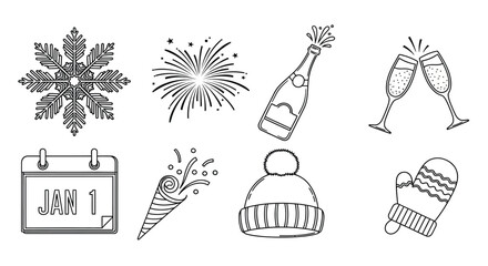 Celebrating the new year in winter © Nur
