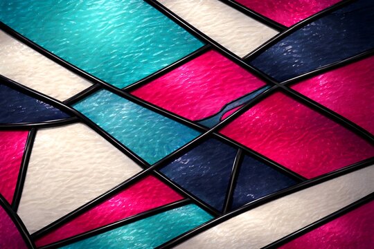 Stained glass abstraction 