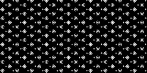 Winter Snowflake Pattern Seamless Background