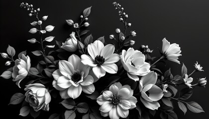 Elegant Monochromatic Floral Arrangement