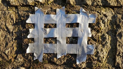 White paper snowflake on white background