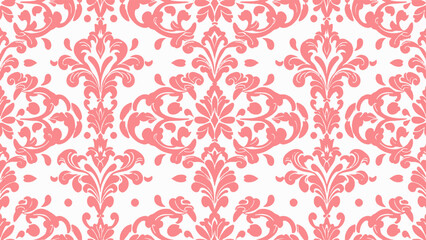 Fototapeta premium Gothic Black Damask Seamless Pattern with Dramatic Ornate Elements