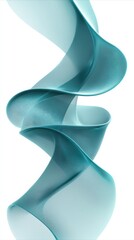 Tea beverage design with soundwave ribbon and teal gradient accent